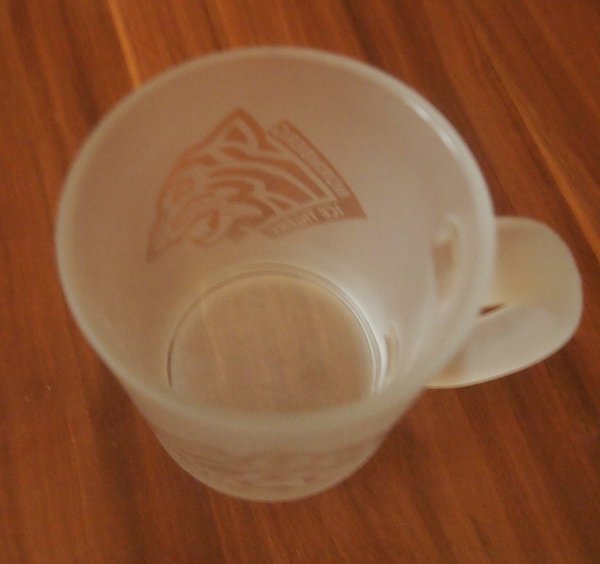 Kaffebecher Glas Nürnberg Ice Tigers