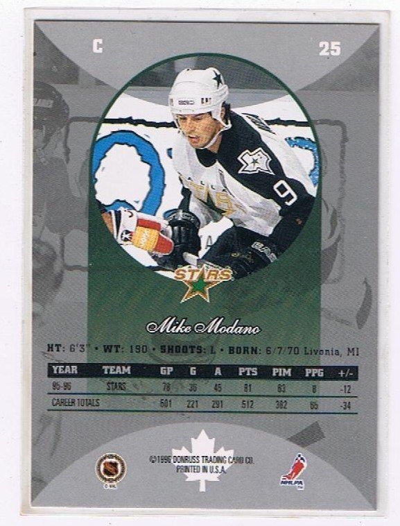 1996/1997 Donruss Canadian Ice #25 Mike Modano Dallas Stars