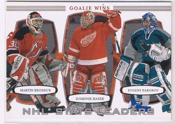 2002/03 BAP First Edition Golie Wins NHL Stats Leaders