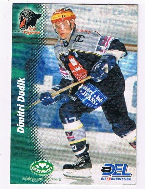 Playerkarte 1999/00 Dimitri Dudik Nürnberg Ice Tigers