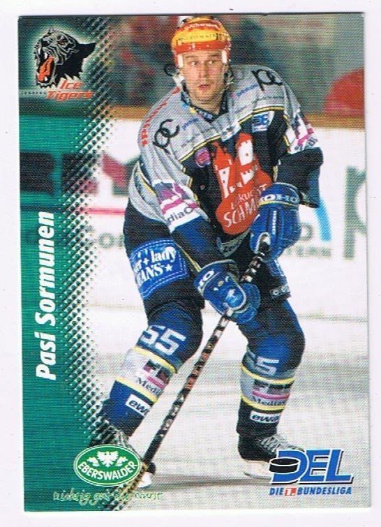Playerkarte 1999/00 Pasi Sormunen Nürnberg Ice Tigers
