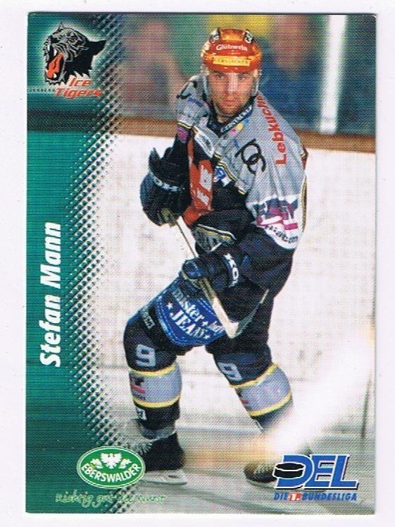 Playerkarte 1999/00 Stefan Mann Nürnberg Ice Tigers