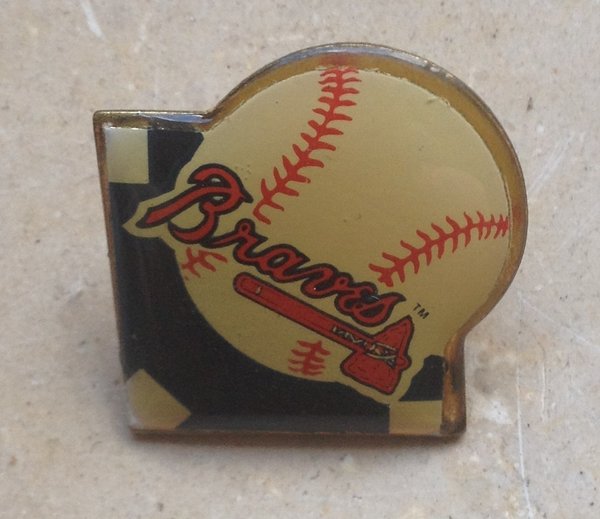 Baseball Pin Base Atlanta Braves