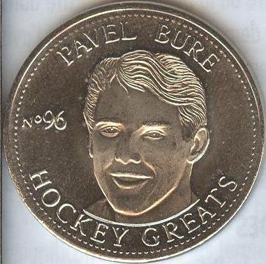 1996-97 Got-Um NHLPA Hockey Greats Coins  Pavel Bure - Vancouver Canucks